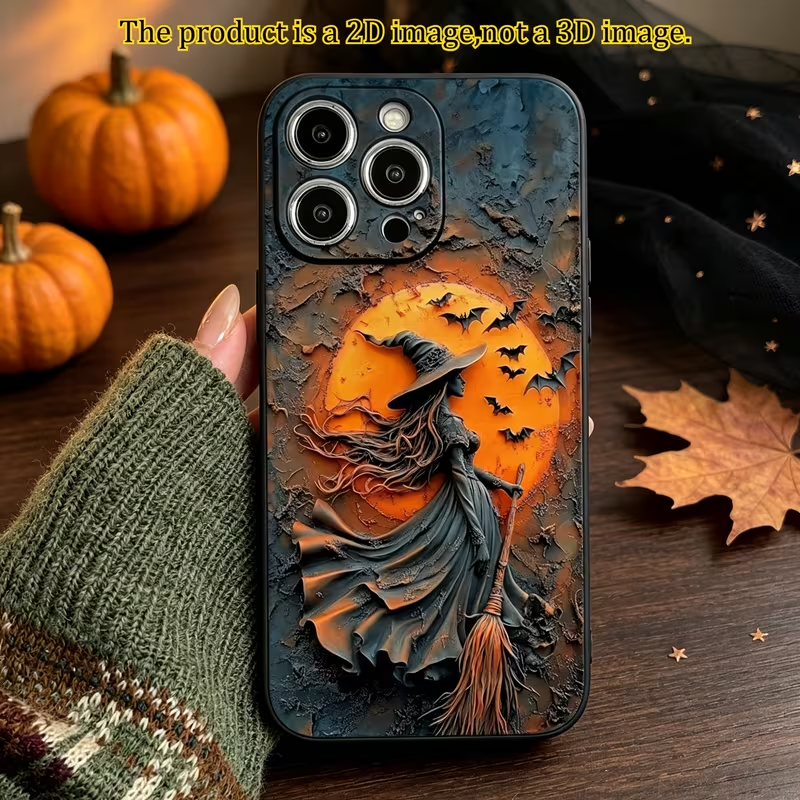 Healing Autumn Theme Phone Case Countryside Scarecrow Pumpkin Wheat Ear Fallen Leaves Flying Birds Autumn Harvest Print is the best choice for Halloween gifts, suitable for 18/17/16/15/14/13/12/11/Plus/Pro/ProMax/Air, S22/23/24/25/26, birthday gifts
