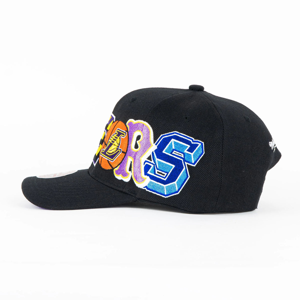 Gorra Mitchell&Ness LAKERS HYPEBLACK/COLORS | Snapback Visera Semicurva
