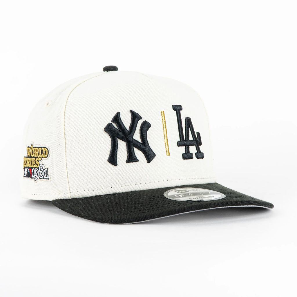 Gorra New Era A-Frame NY LA WS81 NATU/BLK 950F | Snapback Visera Semicurva