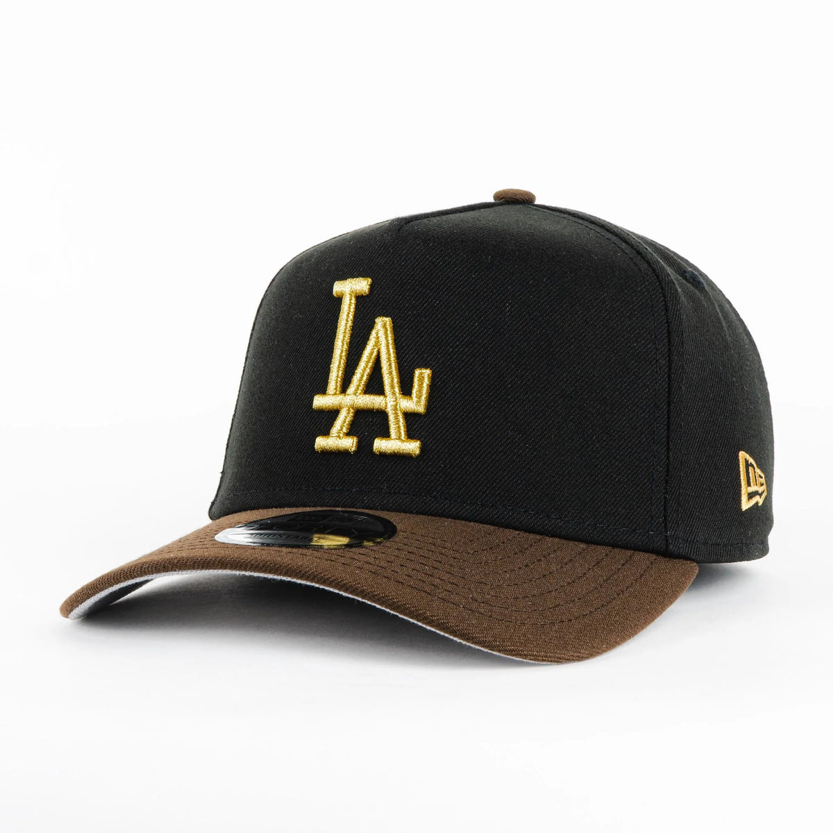 Gorra New Era A-Frame DODGERS WS BLK/BROW 940AF | Snapback Visera Semicurva