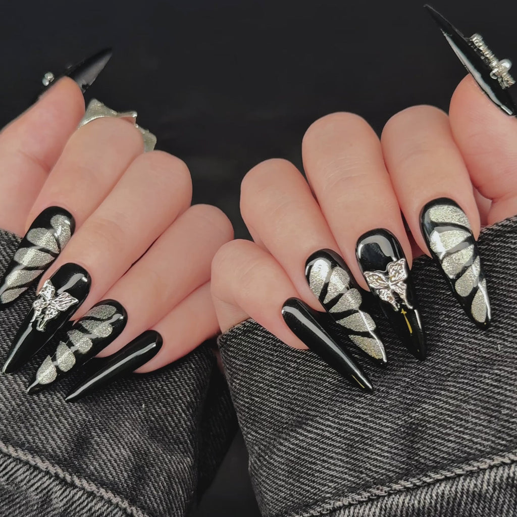 Gothic Butterfly Tips(A0061)
